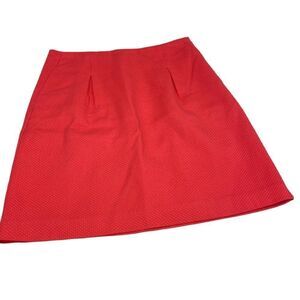 Boden Red A-Line Skirt
